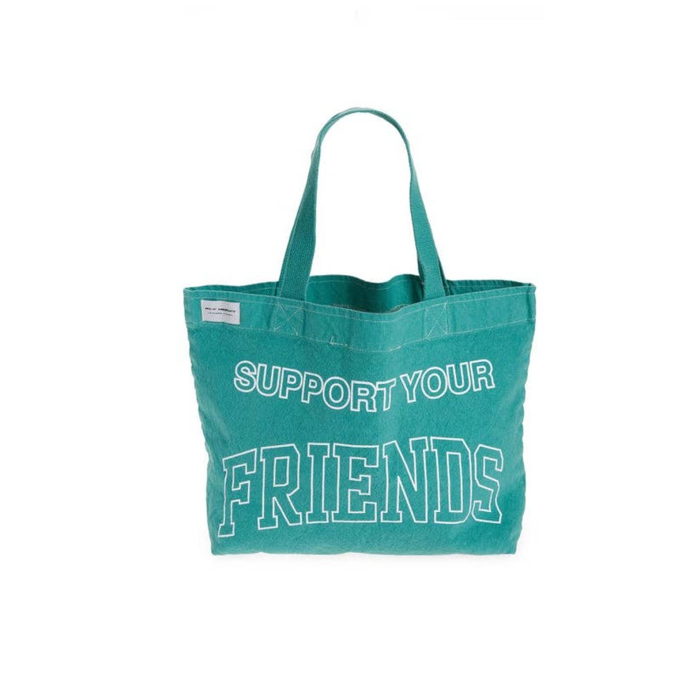 KIDS OF IMMIGRANTS SUPPORT YOUR FRIENDS TOTE BAG 'TEAL'